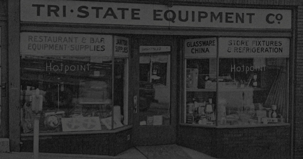 Picture of the original Tri-State Equipment storefront from a newspaper clipping